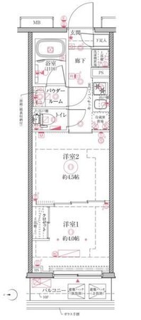 クレイシアIDZ川崎の物件間取画像